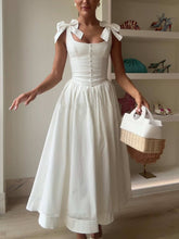 French Resort Lace Waist-Tied Cami Dress