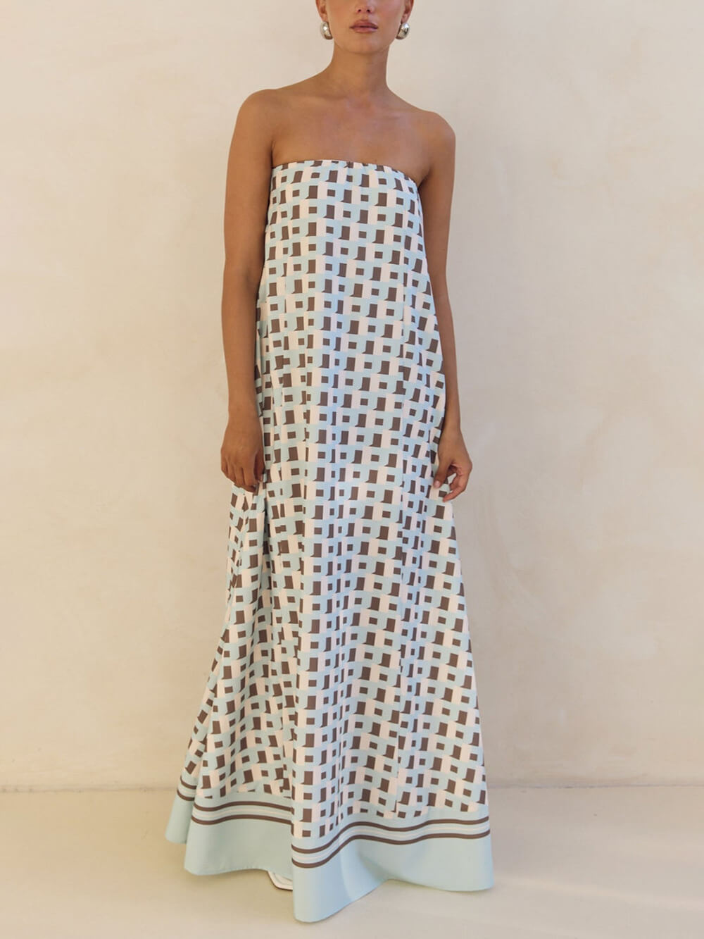 Sexy Strapless Off-Shoulder Floral Dress