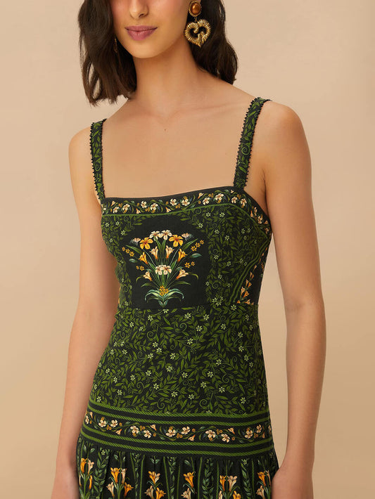 Sexy Printed Strappy Dress