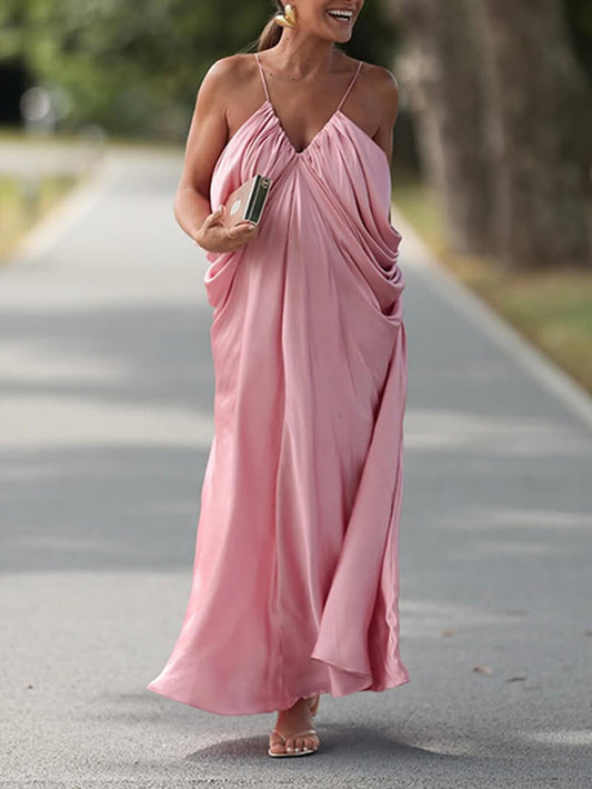 Strapless Draped Ruched Fitted Dress