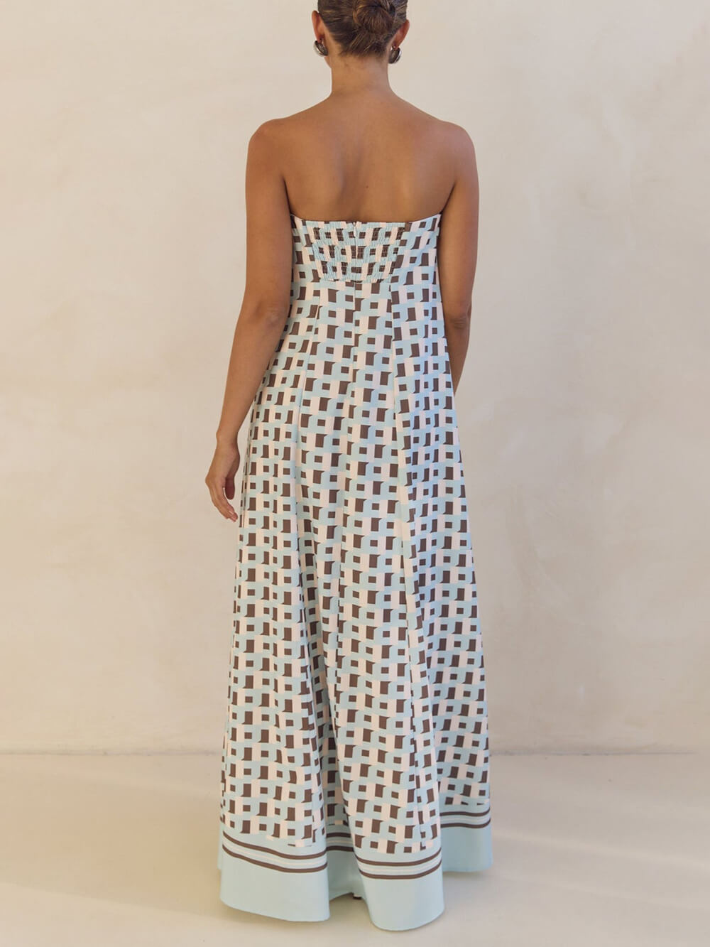 Sexy Strapless Off-Shoulder Floral Dress
