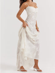 French-Inspired Lace Cami Dress