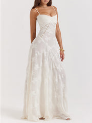 French-Inspired Lace Cami Dress