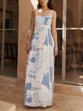 Strappy Floral Casual Loose Dress