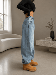 Vintage Low Rise Washed Jeans