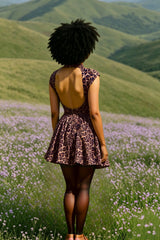 Flirty Leopard Backless Party Dress