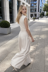 Casual Sleeveless Two Piece Vest Pants Set