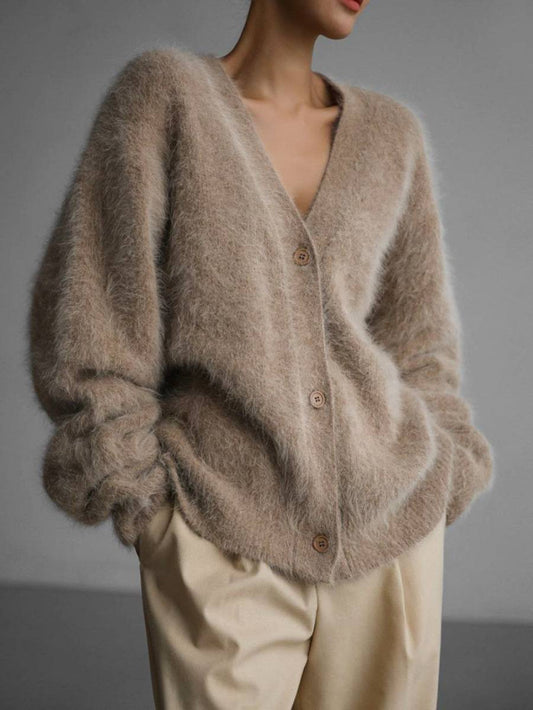 Oversized Faux Fur Cardigan