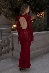 Sexy Leopard Print Party Maxi Dress