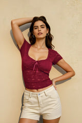 Vintage Lace Slim T-shirts