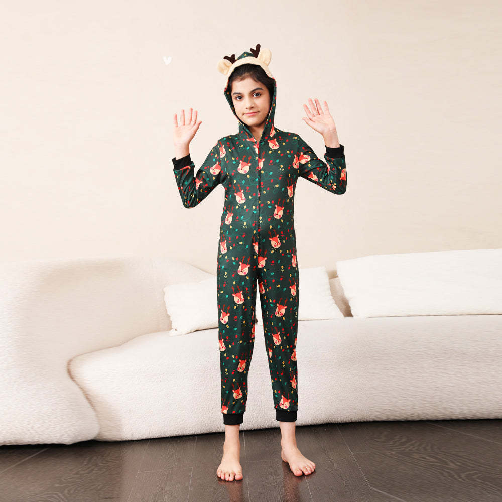 Green Fox Christmas Family Onesies