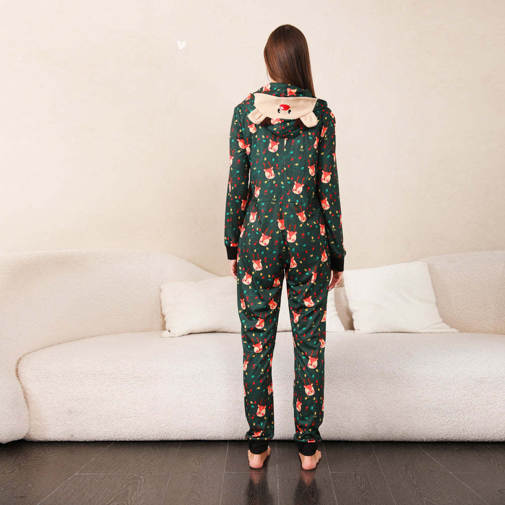 Green Fox Christmas Family Onesies