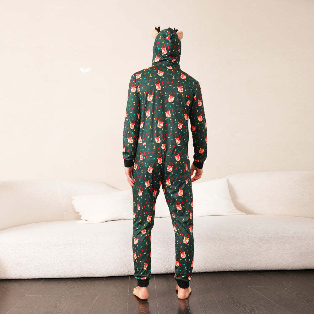Green Fox Christmas Family Onesies