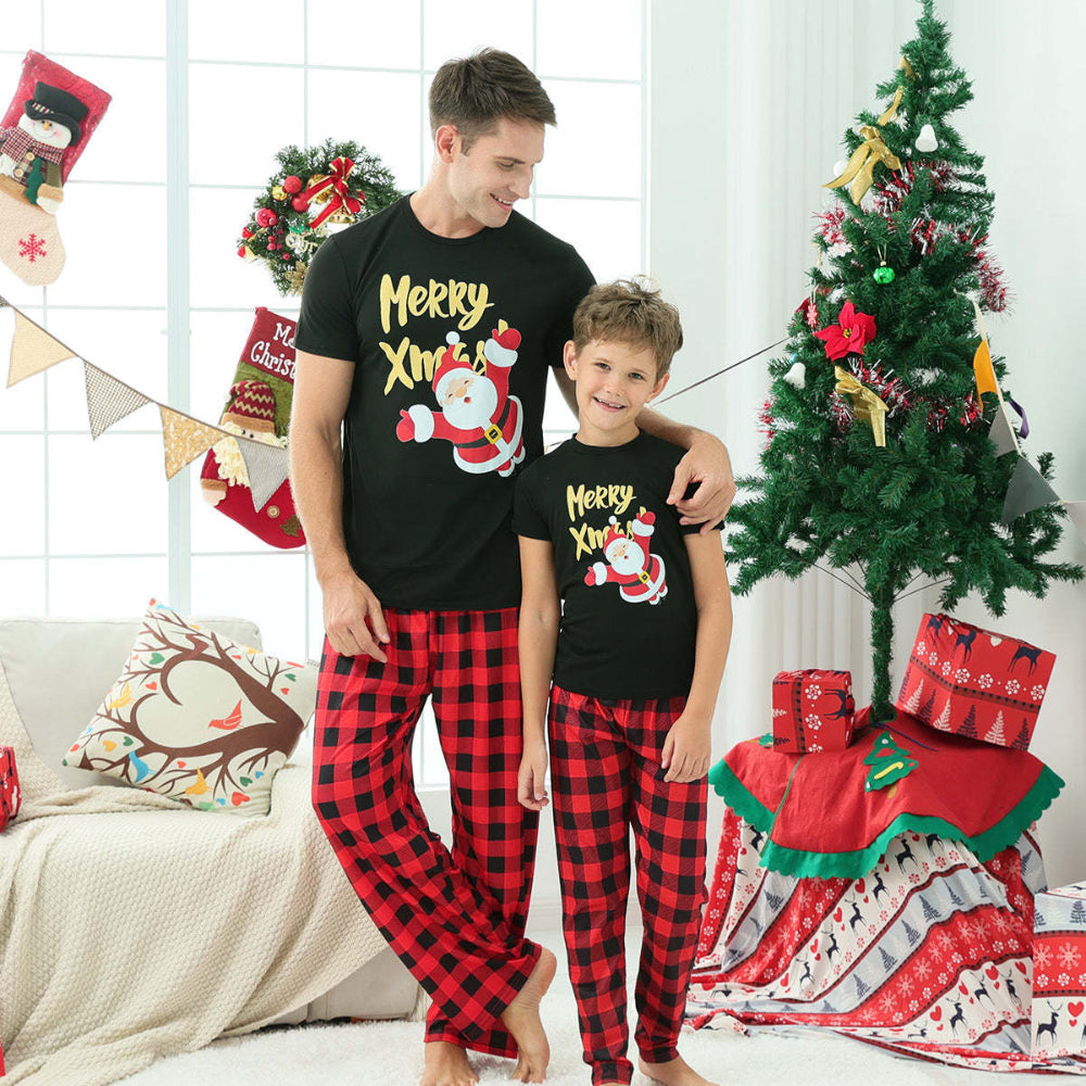 Red Plaid Family Pajama Set