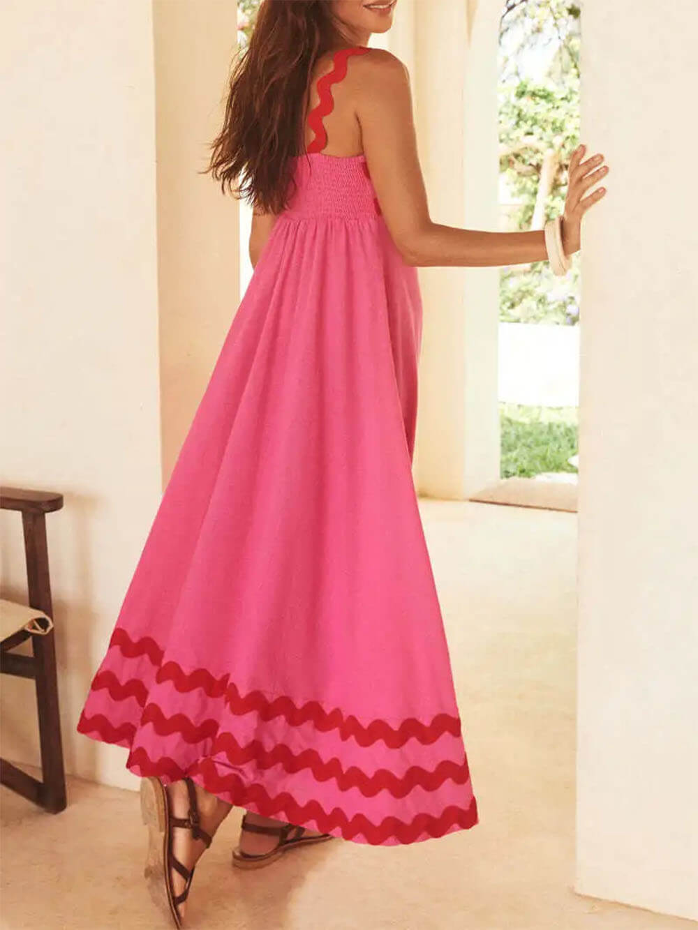Square Neck Strap Dress