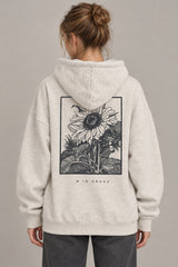 Vintage Graphic Loose Pullover Hoodie
