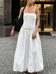 French-Inspired Cami Backless Tulle Dress