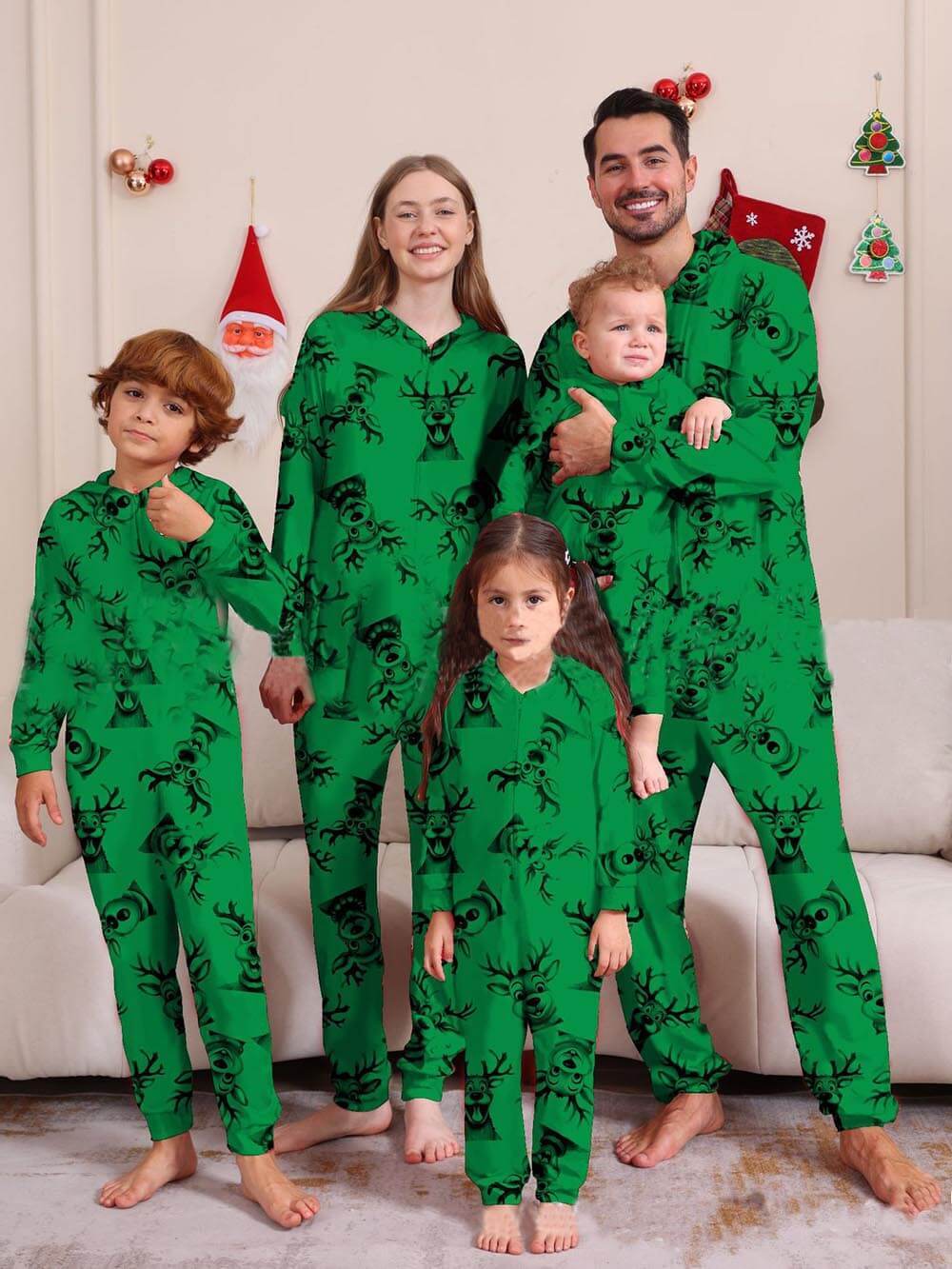 Elk Print Matching Family Onesies