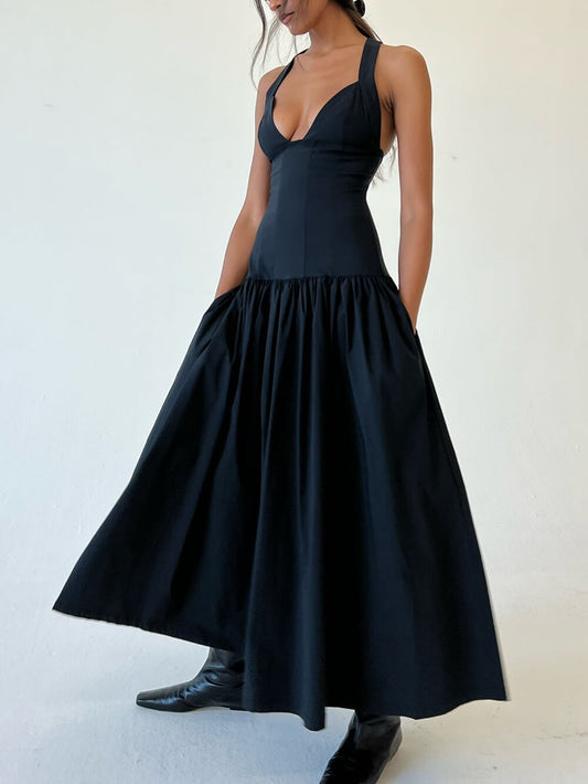 Exquisite Peplum Drop Waist Dress