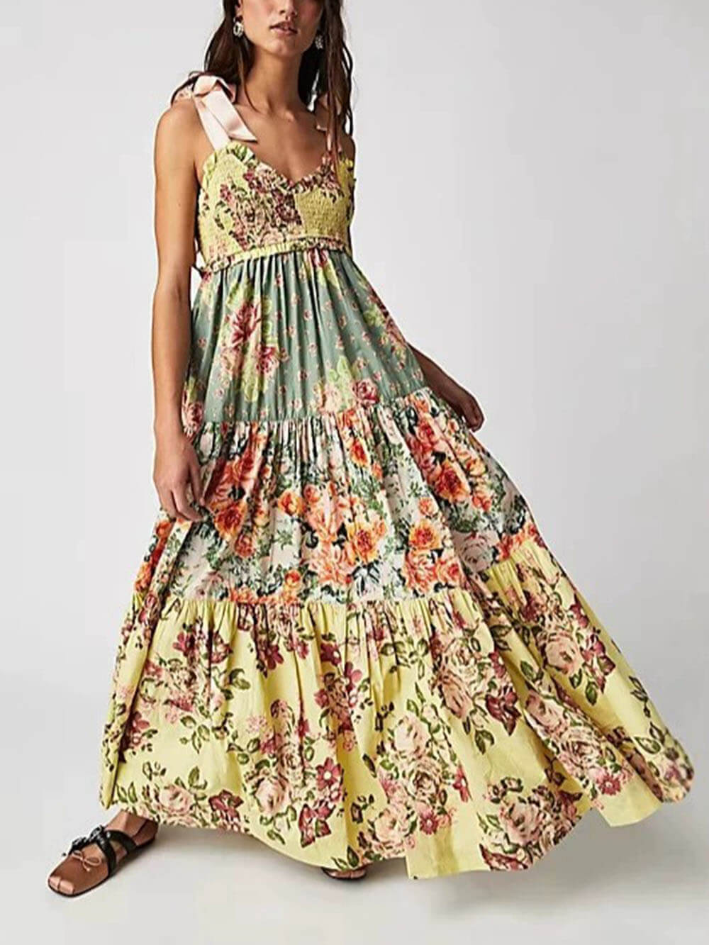Fashion Fitted Floral Cami Dress