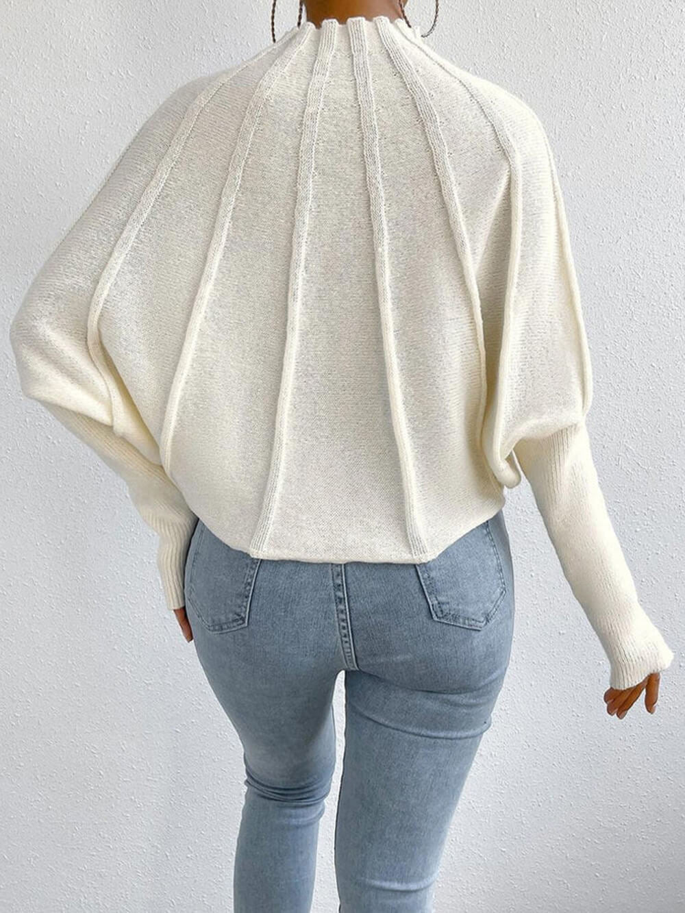 Dolman Sleeve Knit Sweater