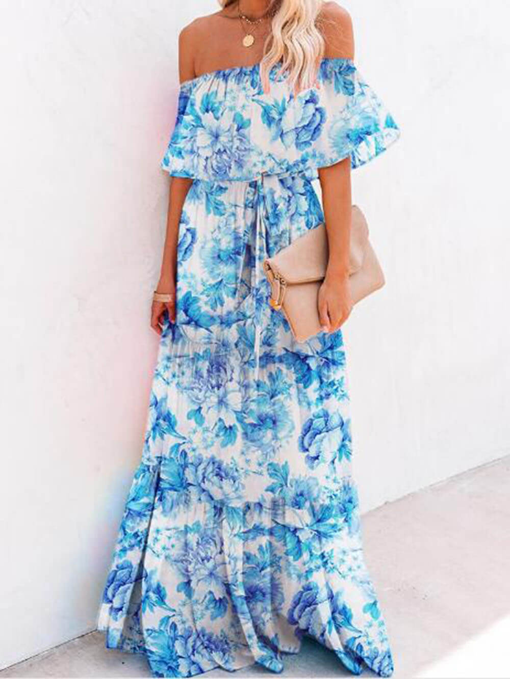 Printed Wrap Dress