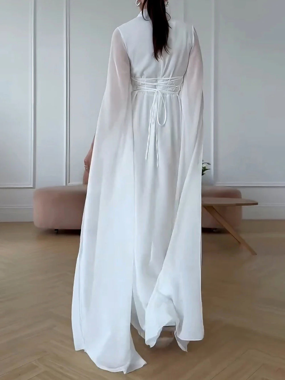 Long Sleeve Fitted Elegant Dress