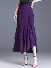 Irregular Fishtail Chiffon Skirt