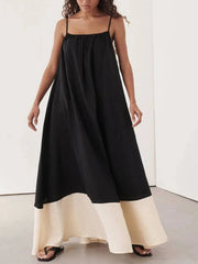Sleeveless Strap Maxi Dress
