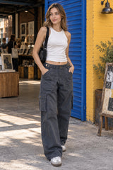 Vintage Multi Pocket Loose Straight Casual Cargo Pants