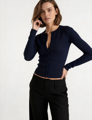 Slim Fit Long Sleeve Cardigan