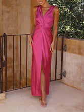 Sexy Deep V Sleeveless Backless Dress