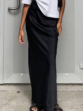 Ice Silk Satin Bodycon Skirt