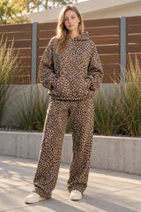 Y2K Leopard Print Hip-Hop Hoodie