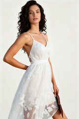 Lace Mesh Backless Boho Dress