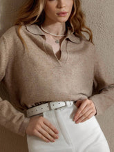 Knitted Polo Neck Sweater