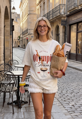 Cotton Fashion Trendy Loose Creative Print T-shirt