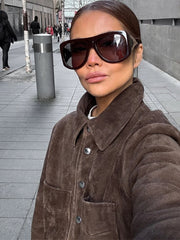 Lapel Single-Breasted Jacket