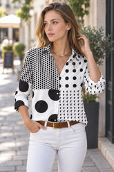 JuliaFashion-Casual Streetwear Print Blouses