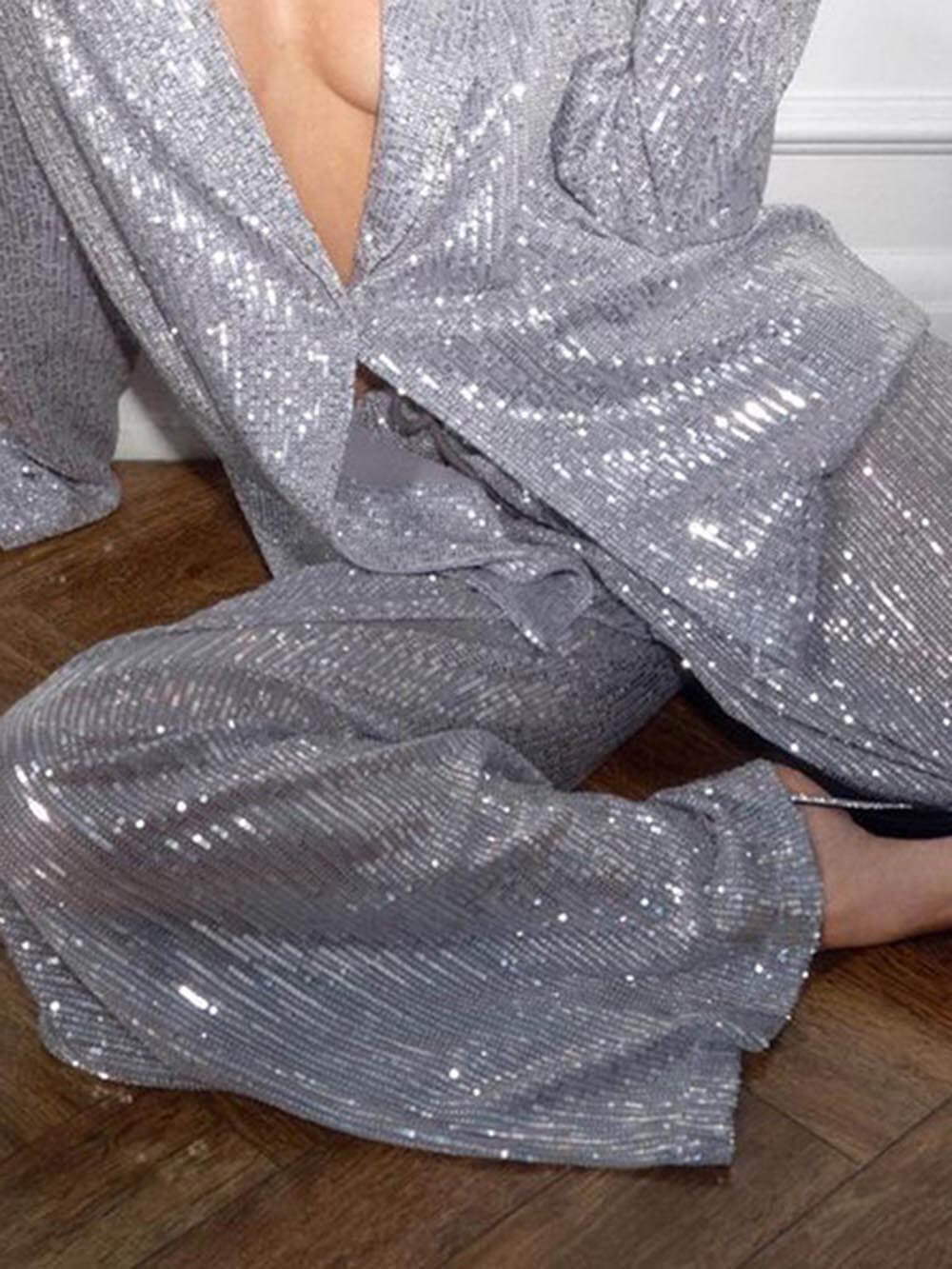 Fashion Sequin Suit Jacket