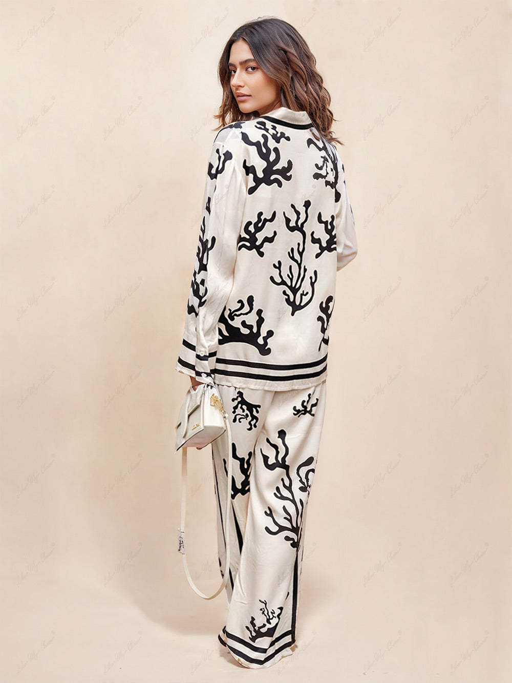 Hidden Button Printed Shirt