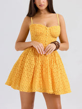 Vintage Lace Sexy Strappy Mini Dress