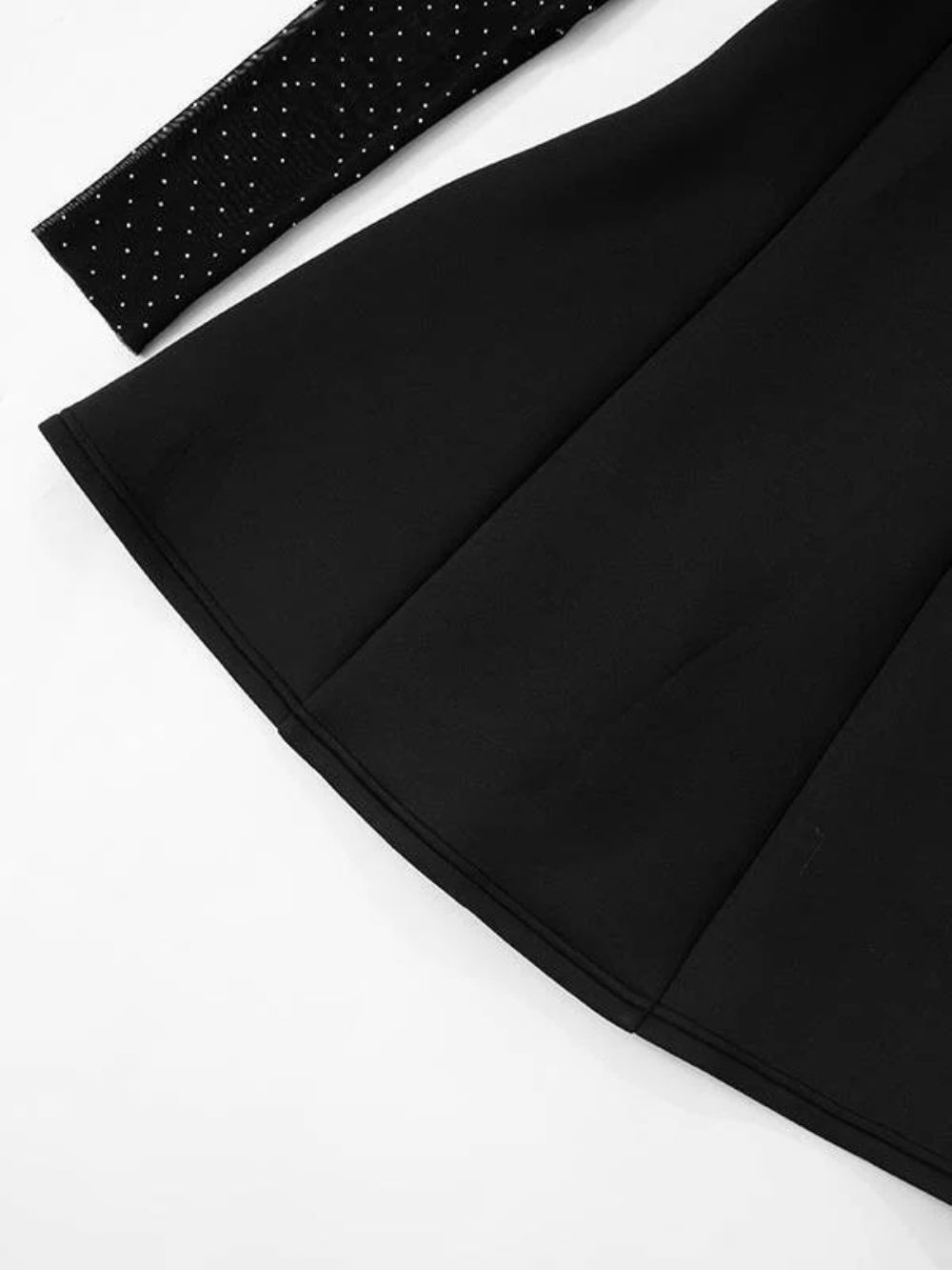 Long Sleeve Mesh Mini Dress