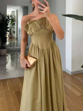 Chic Sexy Ruffled Cami Sweetheart Fitted Flared Dress