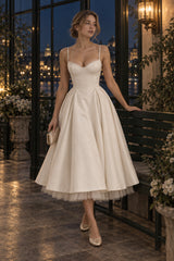 Maxi V-Neck Puff Party Dress