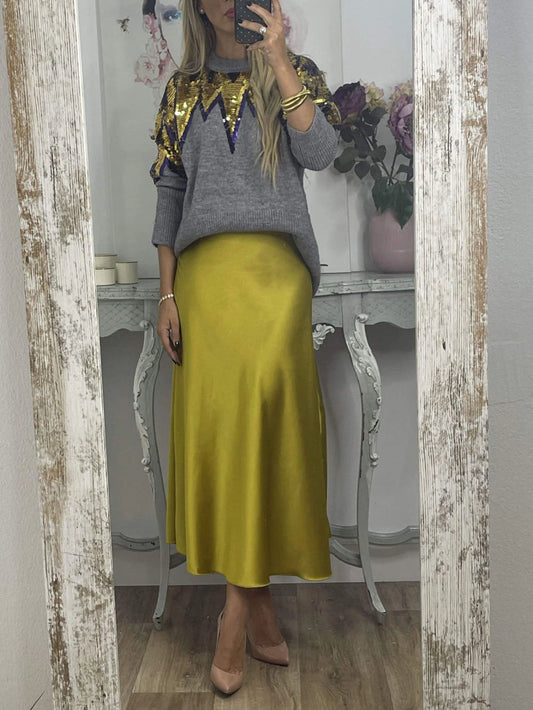 Colorful Sequin Crewneck Sweater