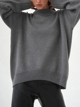 Casual Crewneck Knit Sweater