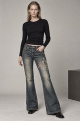 Y2K Style Vintage Denim Pants