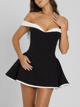 Elegant Sexy One-Shoulder Niche Mini Dress