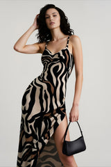 Slit Bodycon Slip Dress